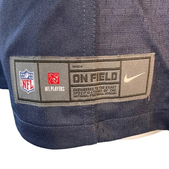 Seattle Seahawks Russell Wilson #3 NFL Nike Navy On Field Game Player Jersey - Picture 5 of 10